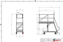 Cantilever - Plateforme fixe aluminium
