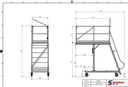 Cantilever - Plateforme fixe aluminium