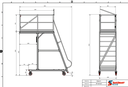 Cantilever - Plateforme fixe aluminium