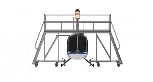 Plateforme d'accès pour hélicoptère Robinson R22/R44
