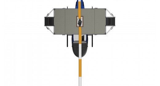 Plateforme d'accès pour hélicoptère Robinson R22/R44