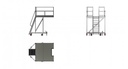 Plateforme d'accès pour hélicoptère Robinson R22/R44