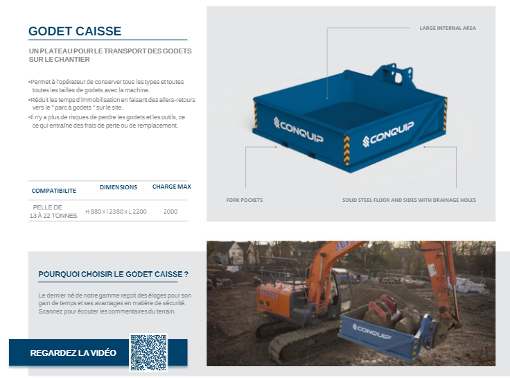 Godet caisse
