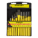 OUTILS DE FRAPPE (CHASSE-GOUPILLES+BURIN A FROID) JEU DE 12 PCS STANLEY