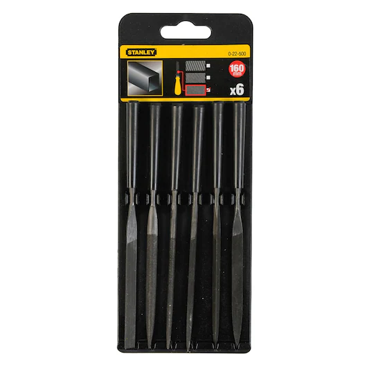 LIMES AIGUILLES 160MM - JEU DE 6PCS STANLEY