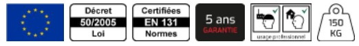 Echelle télescopique Telesteps double