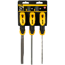 Limes batardes 150mm - Jeu de 3 pcs