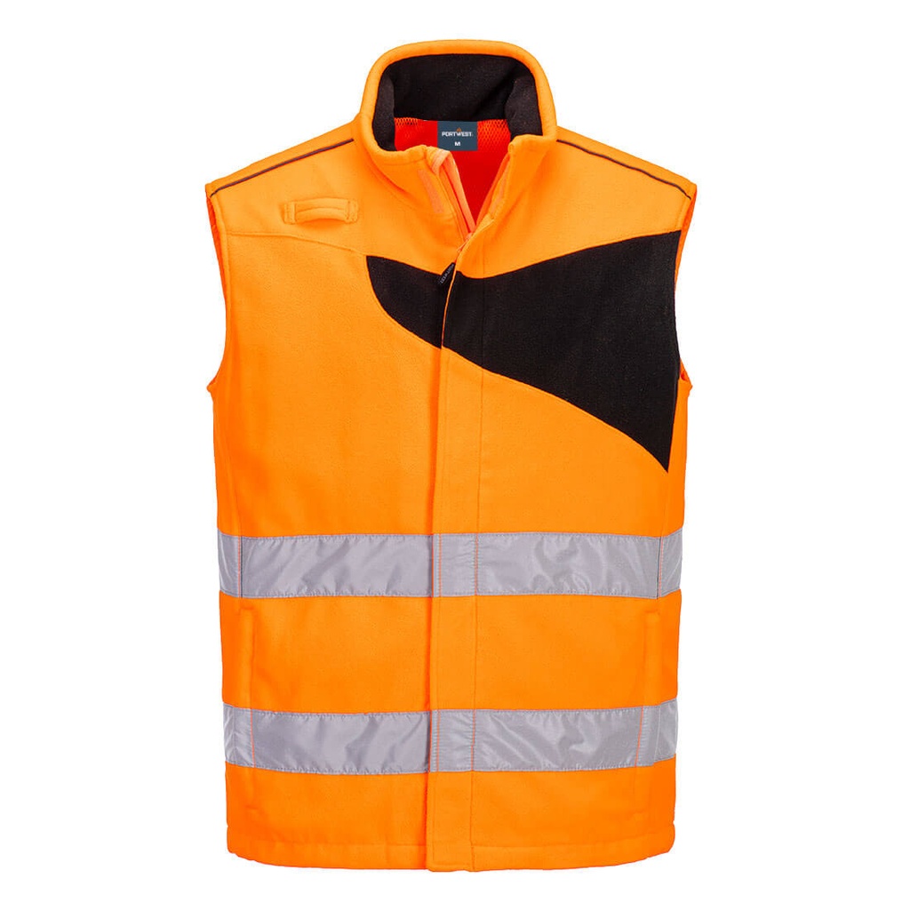 Gilet sans Manche Polaire Haute Visibilité 