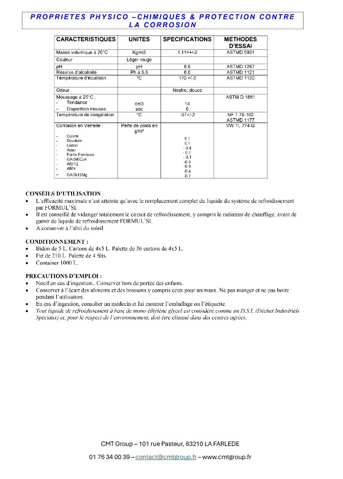 Liquide de refroidissement -37° rose G12/G13 VL & PL