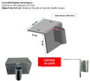 Platine rive de dalle pour potelet 25mm