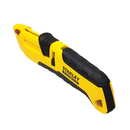 Cutter de sécurité bi-matière à lame auto-rétractable Stanley Fatmax