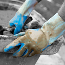 Gants de protection chimique en latex "TaskMaster"
