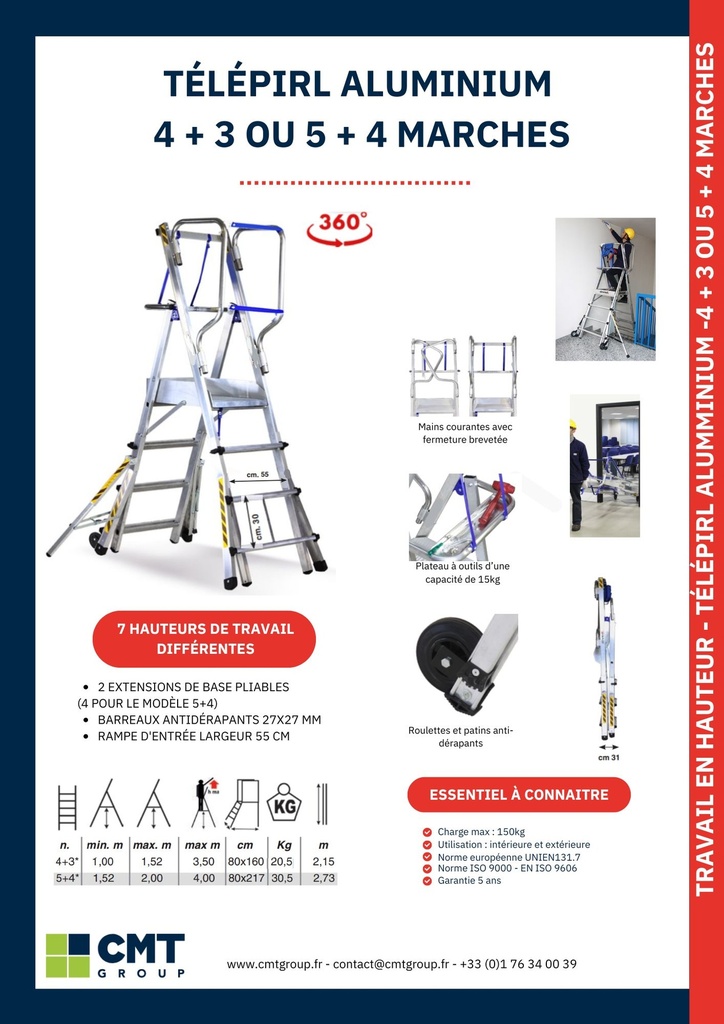 Télépirl - Télescopique Aluminium