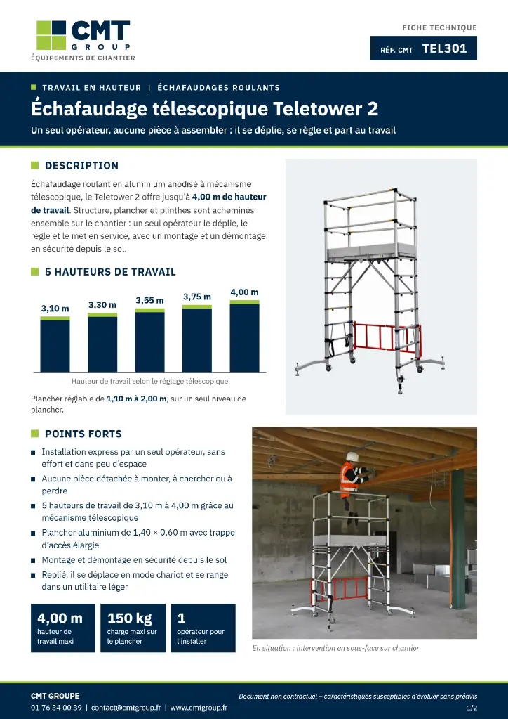 Fiche technique – Échafaudage télescopique Teletower 2_page-0001.webp