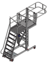 Cantilever avec garde-corps exterieur - Plateforme fixe et réglable aluminium