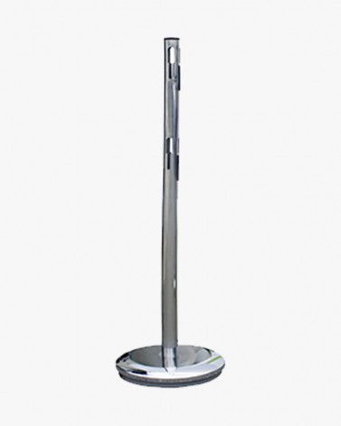 Poteau métal base fixe - double hauteur de chaine