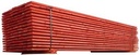 Planche rouge de protection pour potelet garde-corps L3m