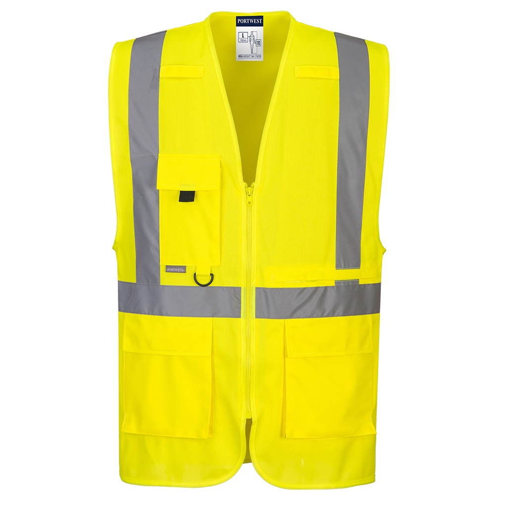 Gilet Executive Haute Visibilité avec poche pour tablette - C357