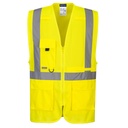 Gilet Executive Haute Visibilité avec poche pour tablette - C357