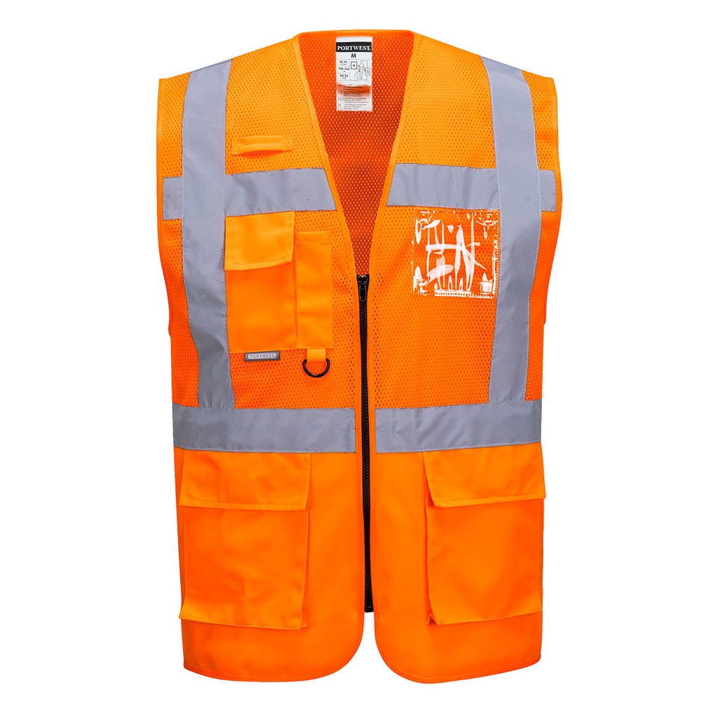 Gilet exécutive maille Madrid Jaune - C496