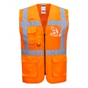 Gilet exécutive maille Madrid Jaune - C496