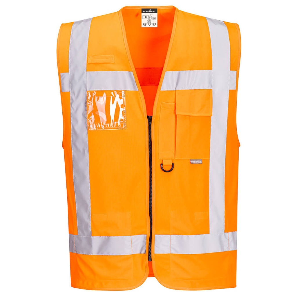 Gilet Multipoches haute visibilité RWS Orange 