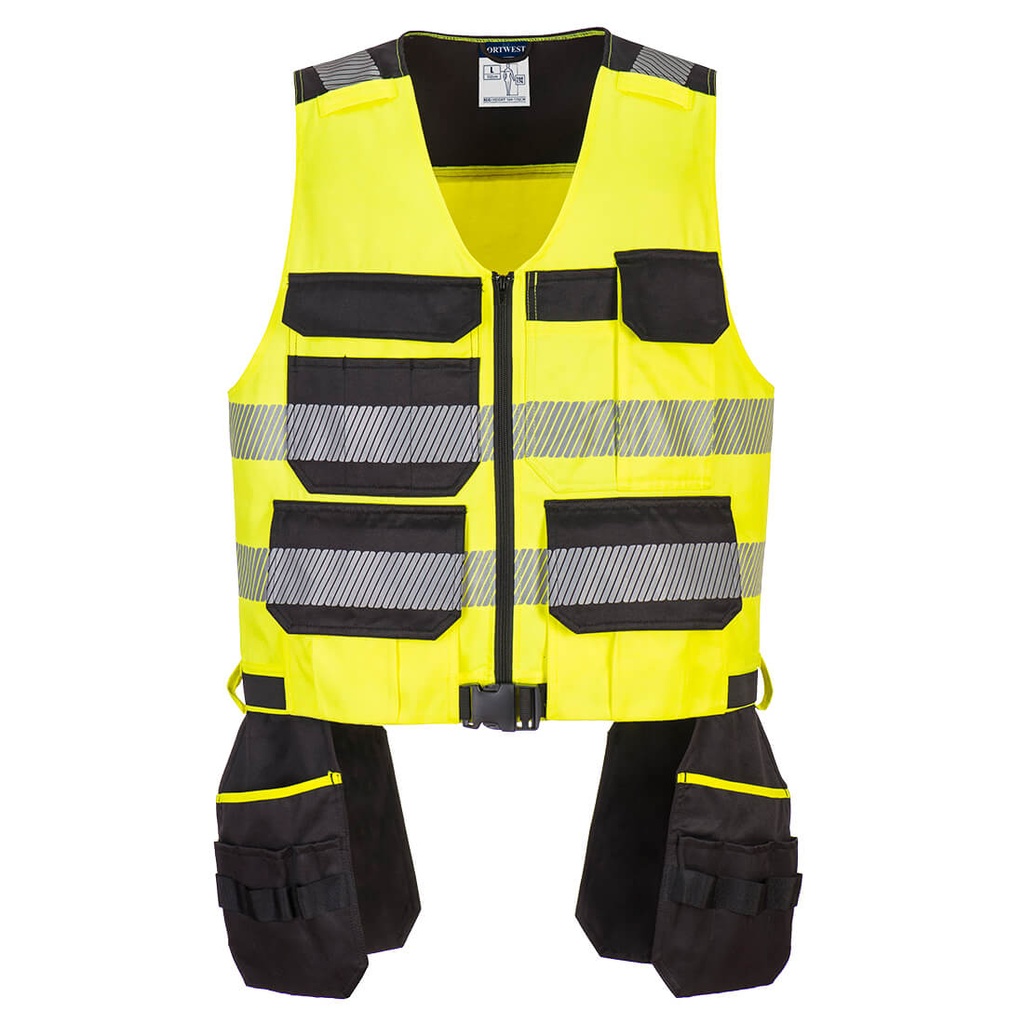 Gilet à outils Classe 1 Jaune/Noir 