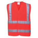 Gilet Haute Visibilité Baudrier Double Ceinture 