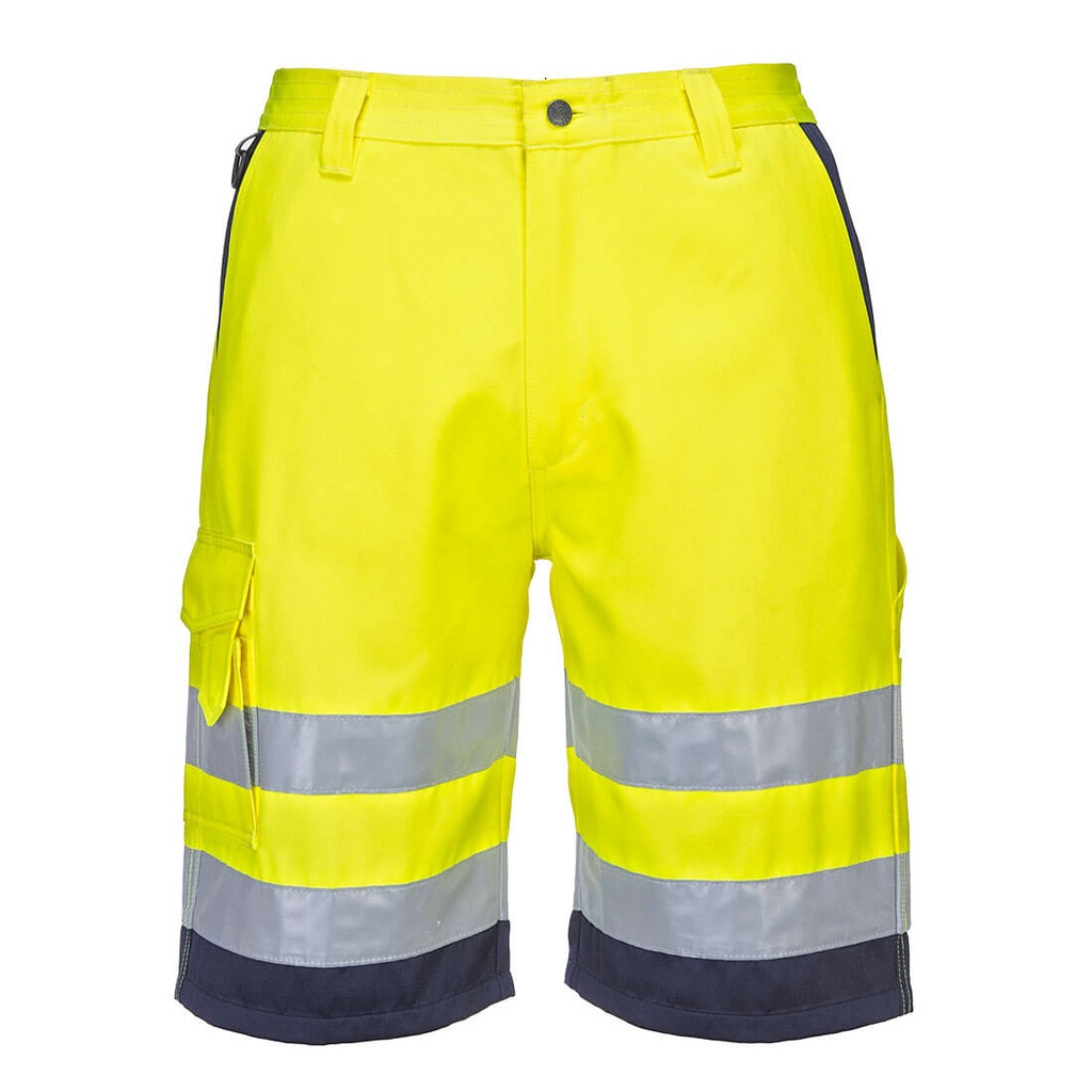 Short en poly-coton léger haute visibilité 