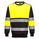 Sweat-shirt PW3 H-Vis Class 1 Orange/Noir