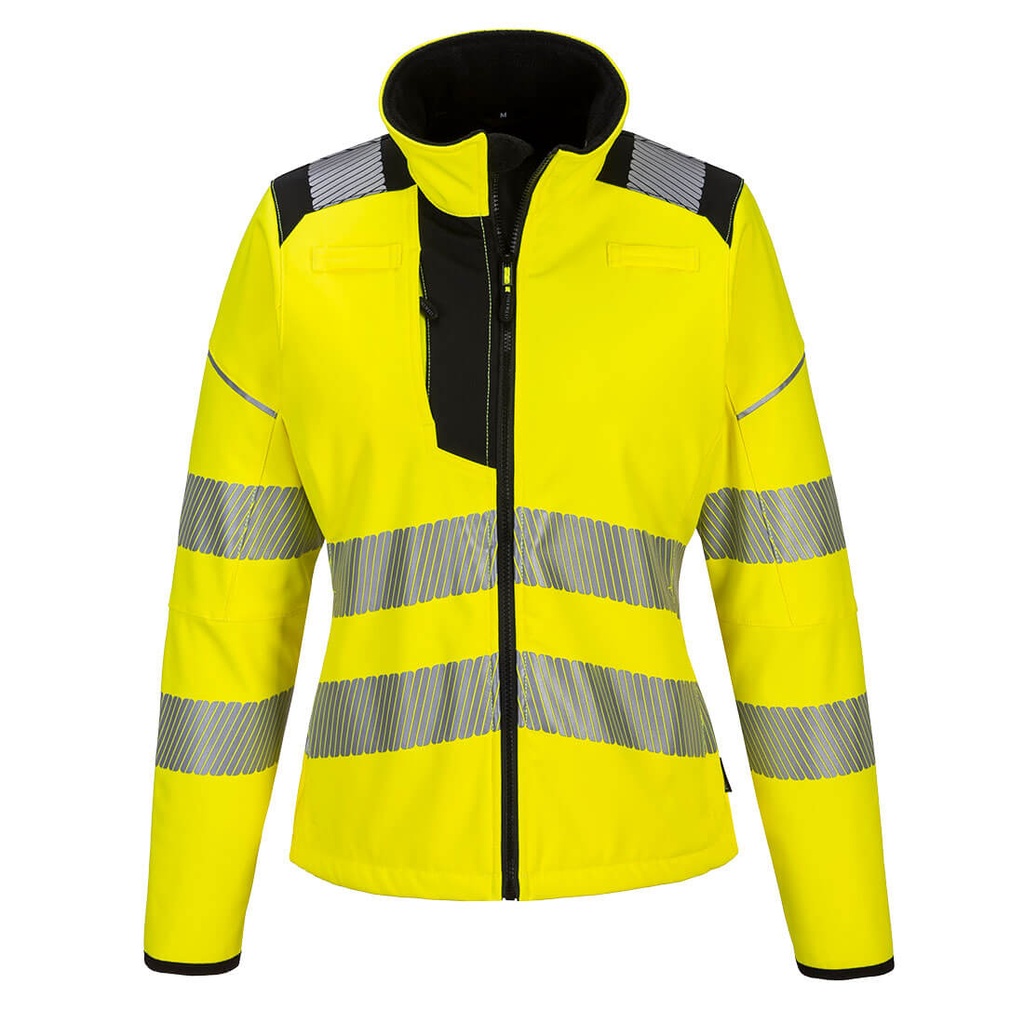 Softshell PW3 haute visibilité pour femmes Jaune/Noir 