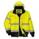 Blouson Bomber 3-en-1 Haute Visibilité Bicolore - C465
