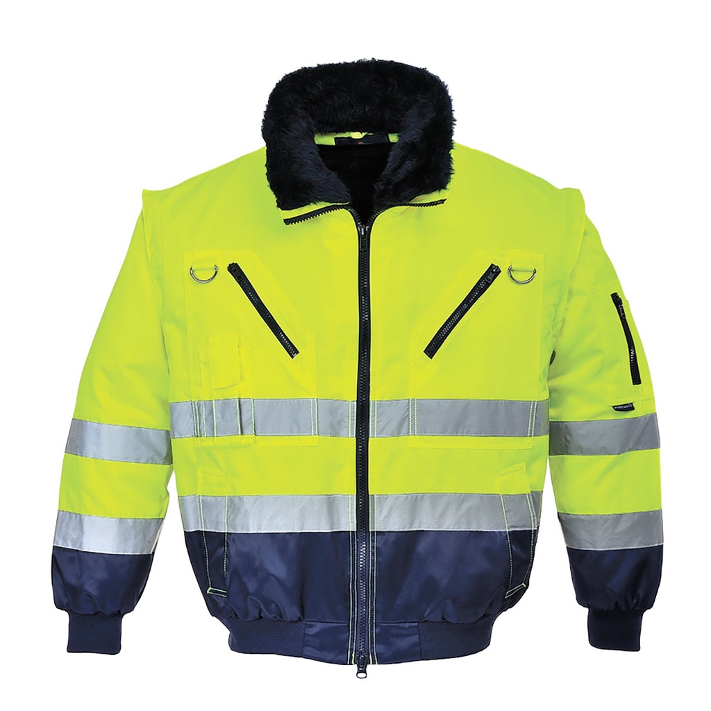 Blouson de pilote 3 en 1 haute visibilité 