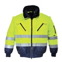 Blouson de pilote 3 en 1 haute visibilité 