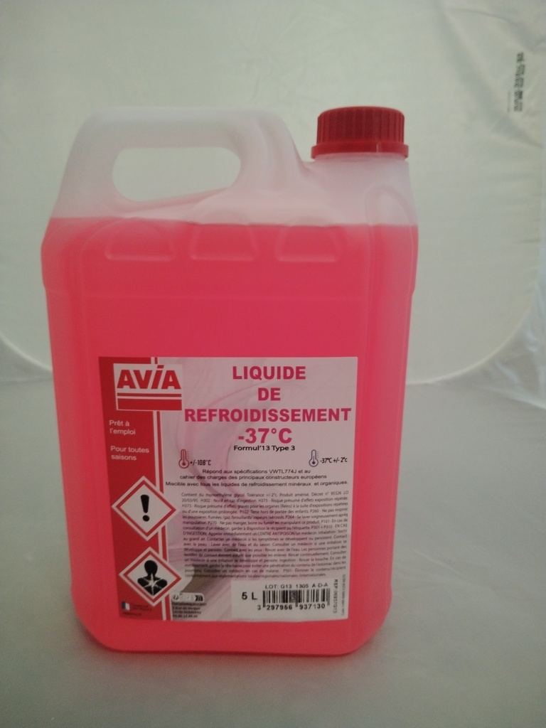 Liquide de refroidissement -37° rose G12/G13 VL & PL