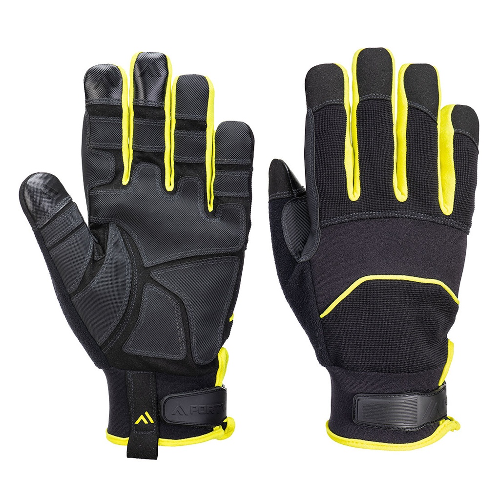 Gants anti piqûres - Noir/jaune 