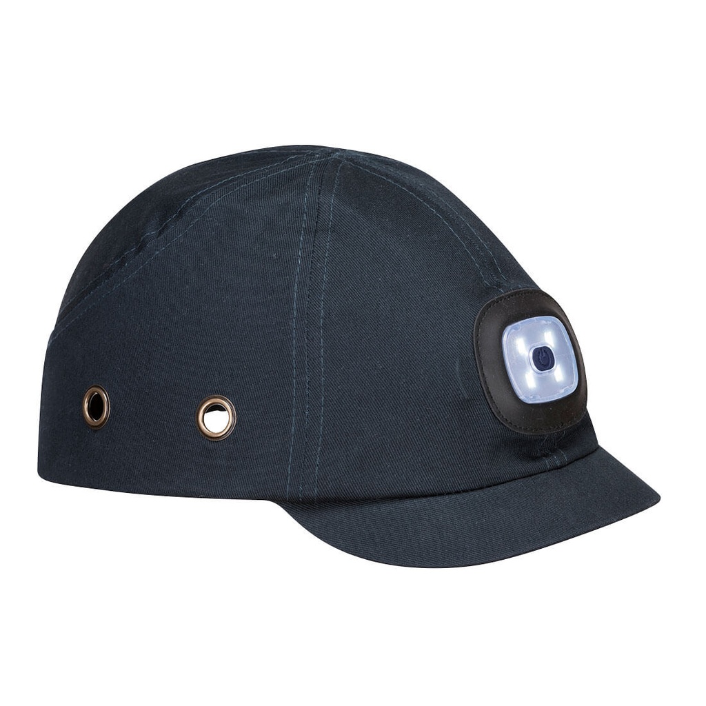 Casquette antichoc à LED rechargeable par USB - PW29