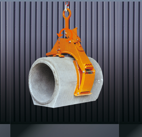 Benne preneuse de tuyau béton