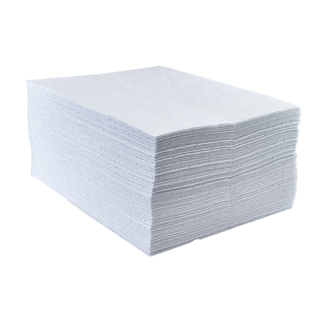 Feuilles absorbant pour hydrocarbures uniquement