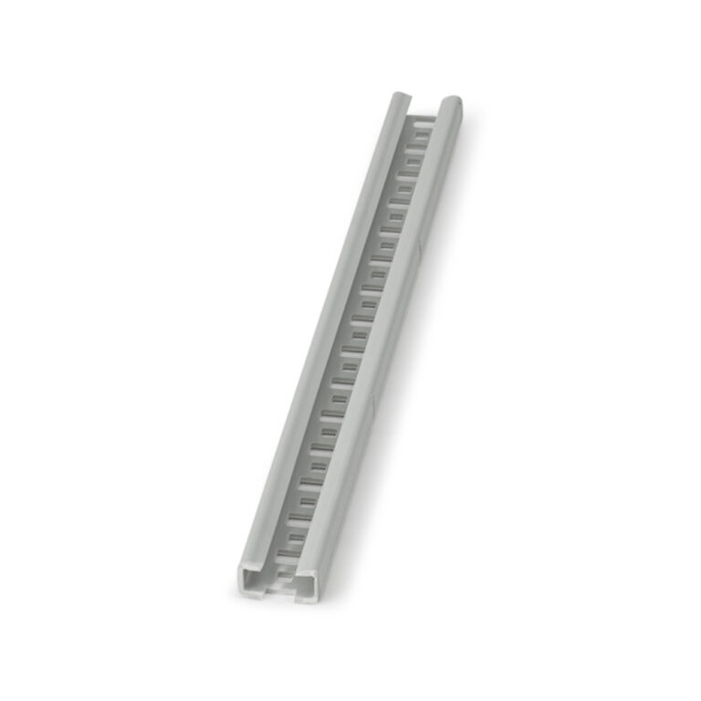 Rail perforé PVC