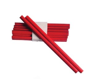 Crayon de menuisier rouge