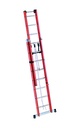 Échelle Pro coulissante avec corde Fibre de verre - 2 plans
