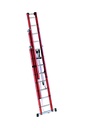 Échelle Pro coulissante avec corde Fibre de verre - 3 plans