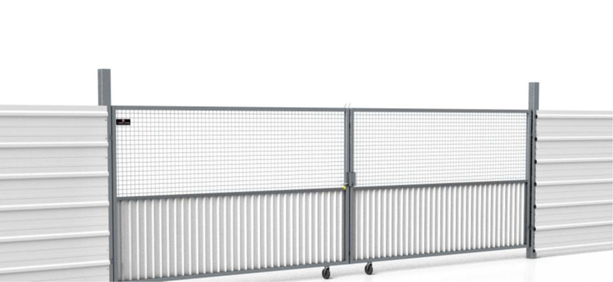 Portail 2 vantaux 1/2 grillagé