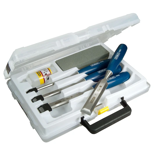Ciseau à bois ABS - Jeu de 4 pcs Stanley