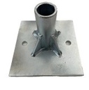 Platine de fixation sur dalle pour potelets 25mm
