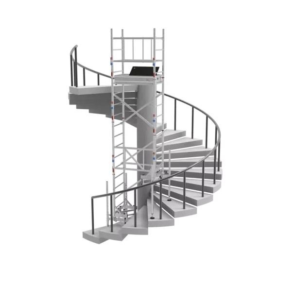 Echafaudage spécial escalier hélicoïdal