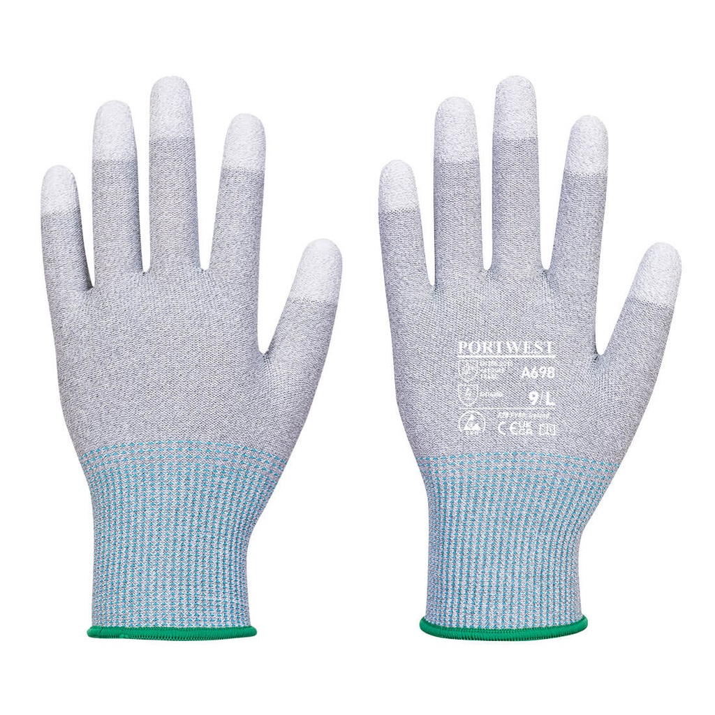 Gant paume enduite PU ESD - Paquet de 12