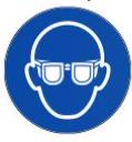 Disque Obligation - Lunette de protection obligatoires