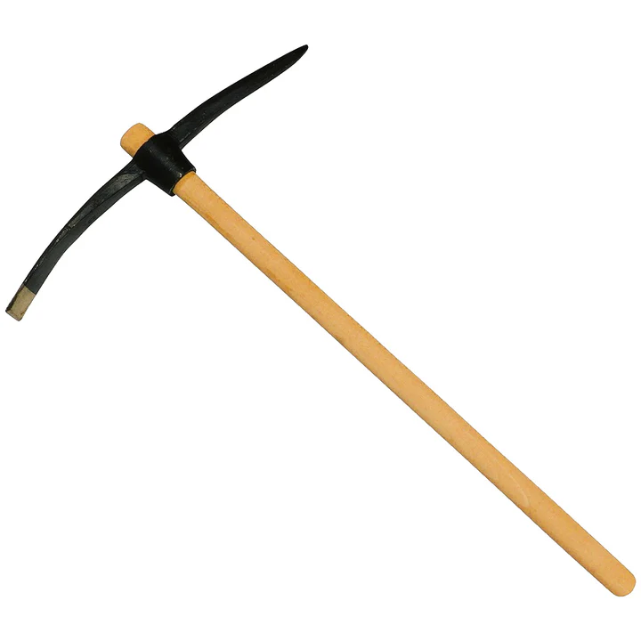 Pioche œil rond manche en bois